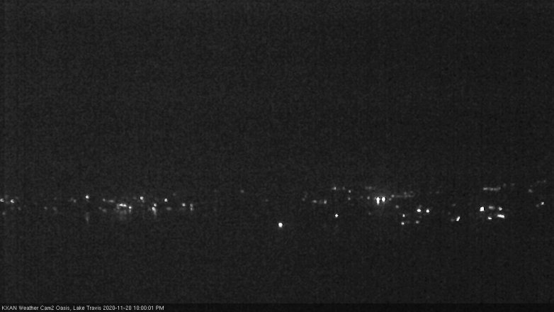 Lake Travis webcam, November 20, 2020 10:00 PM CT