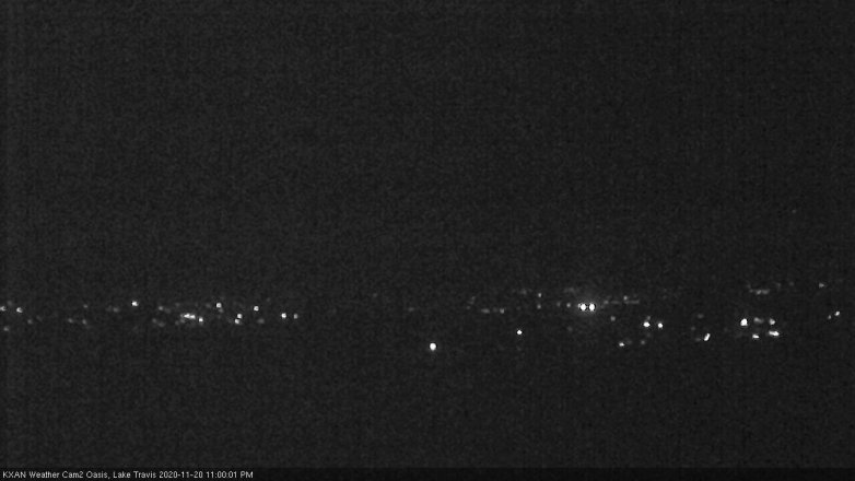 Lake Travis webcam, November 20, 2020 11:00 PM CT