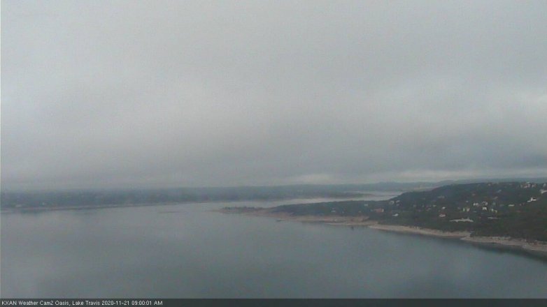 Lake Travis webcam, November 21, 2020 9:00 AM CT