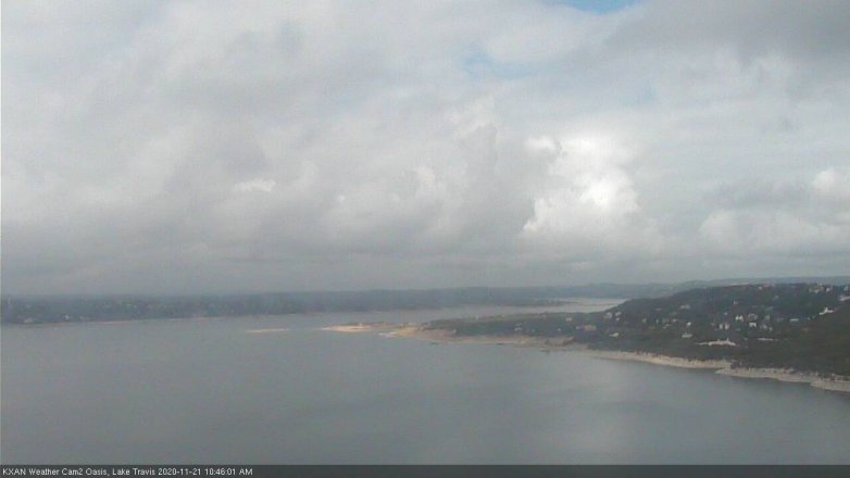 Lake Travis webcam, November 21, 2020 10:45 AM CT