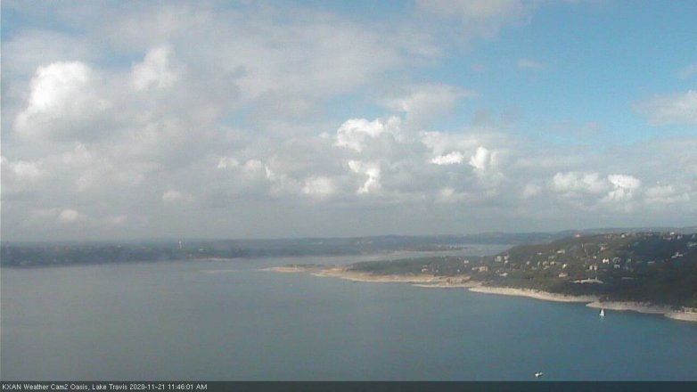 Lake Travis webcam, November 21, 2020 11:45 AM CT