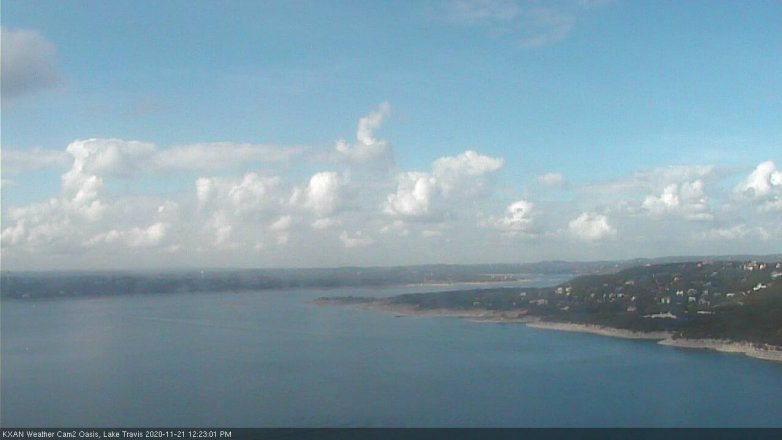Lake Travis webcam, November 21, 2020 12:25 PM CT