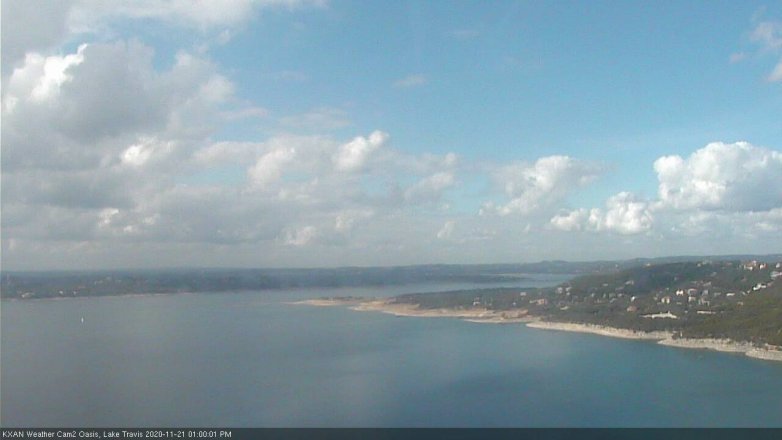 Lake Travis webcam, November 21, 2020 1:00 PM CT