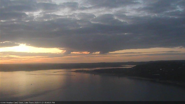 Lake Travis webcam, November 21, 2020 5:45 PM CT