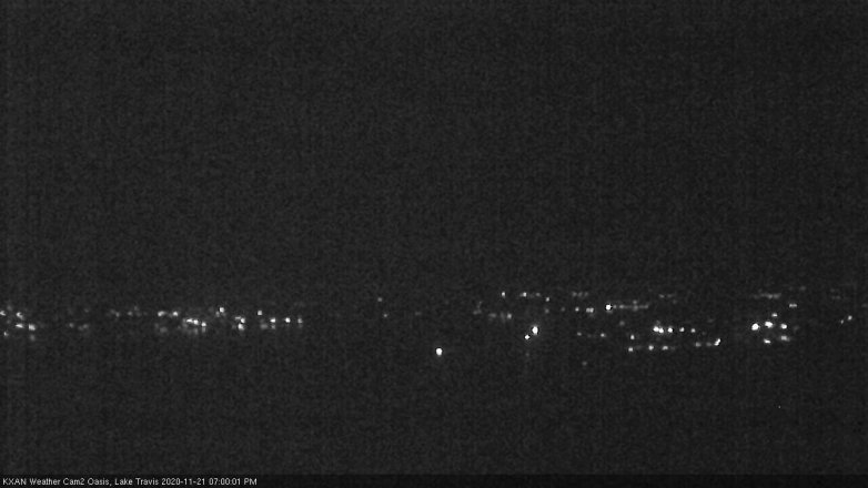 Lake Travis webcam, November 21, 2020 7:00 PM CT