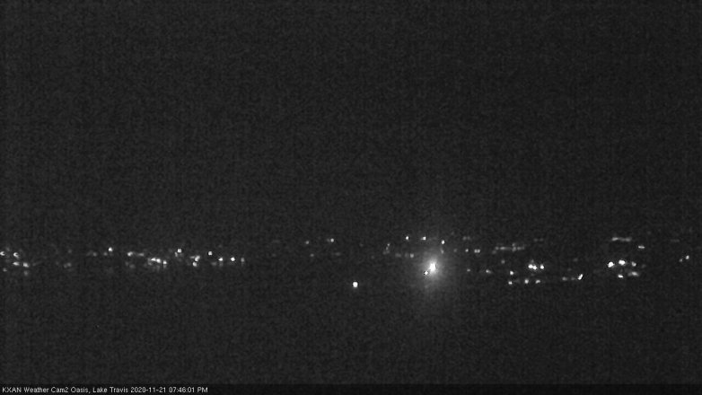 Lake Travis webcam, November 21, 2020 7:45 PM CT