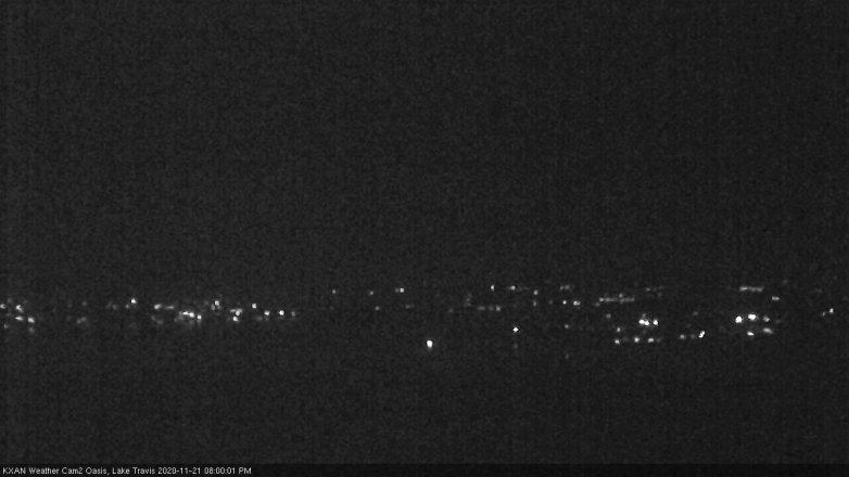 Lake Travis webcam, November 21, 2020 8:00 PM CT