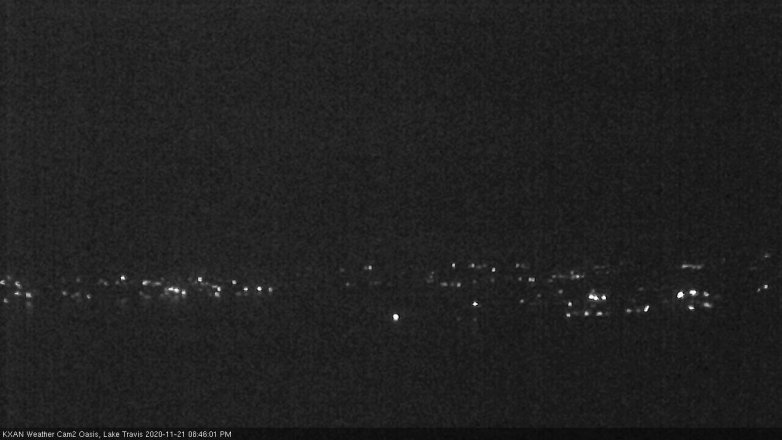 Lake Travis webcam, November 21, 2020 8:45 PM CT