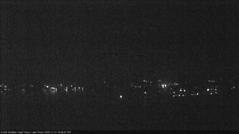 Lake Travis webcam, November 21, 2020 10:45 PM CT