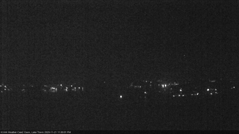 Lake Travis webcam, November 21, 2020 11:00 PM CT