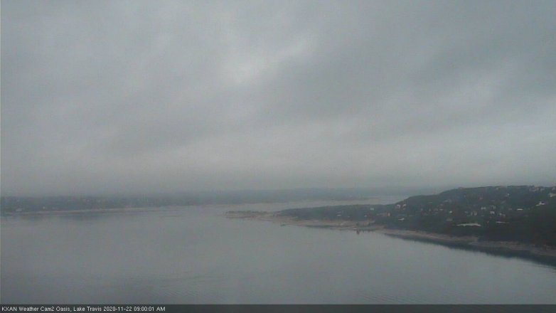 Lake Travis webcam, November 22, 2020 9:00 AM CT