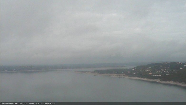 Lake Travis webcam, November 22, 2020 9:45 AM CT
