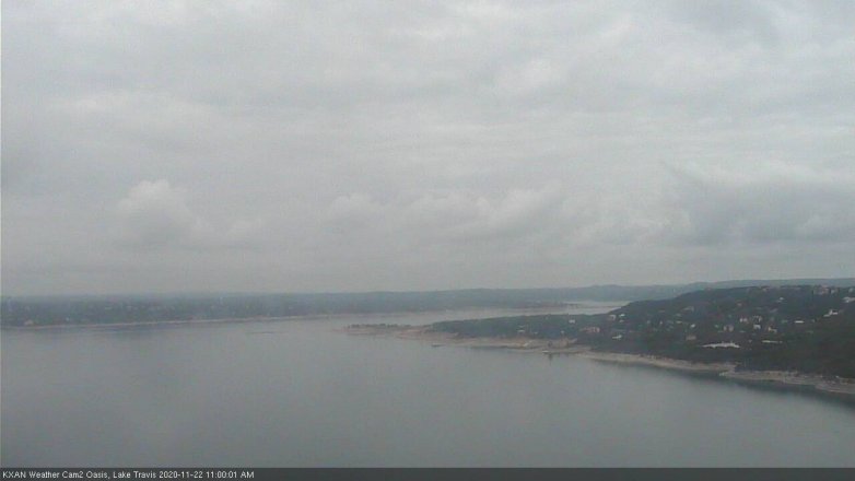 Lake Travis webcam, November 22, 2020 11:00 AM CT