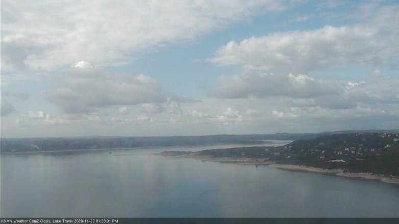 Lake Travis webcam, November 22, 2020 1:25 PM CT