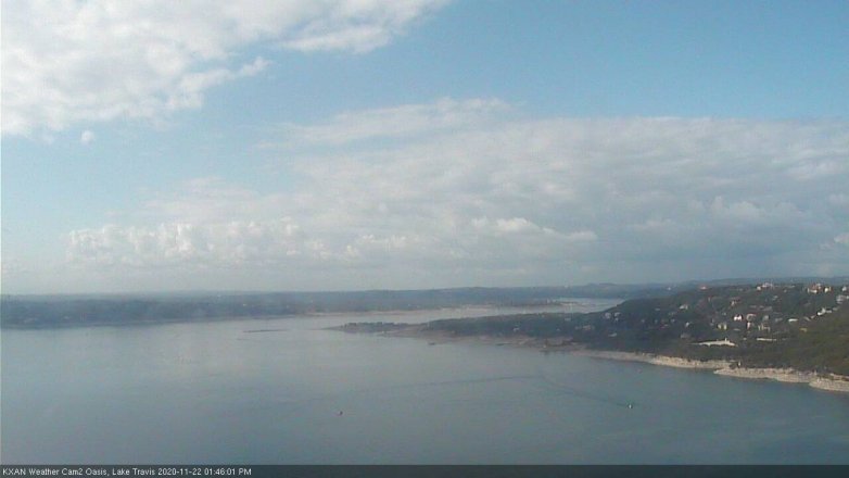 Lake Travis webcam, November 22, 2020 1:45 PM CT