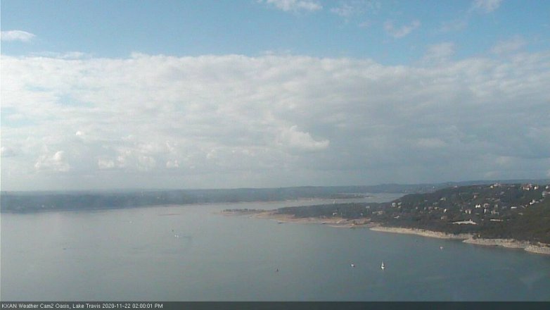 Lake Travis webcam, November 22, 2020 2:00 PM CT