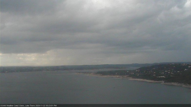 Lake Travis webcam, November 22, 2020 3:25 PM CT