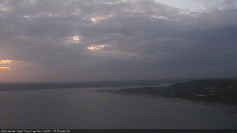 Lake Travis webcam, November 22, 2020 5:45 PM CT