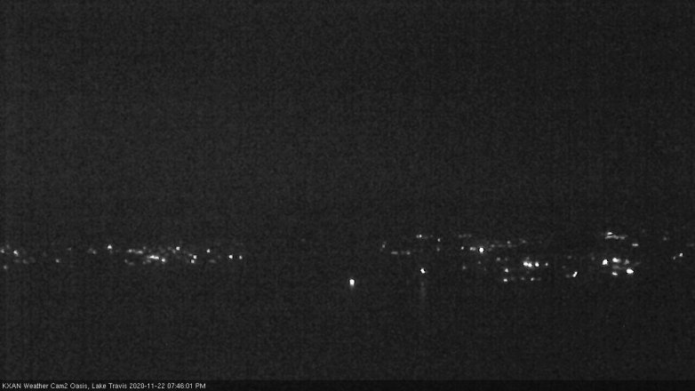 Lake Travis webcam, November 22, 2020 7:45 PM CT