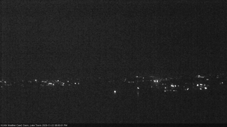 Lake Travis webcam, November 22, 2020 8:00 PM CT