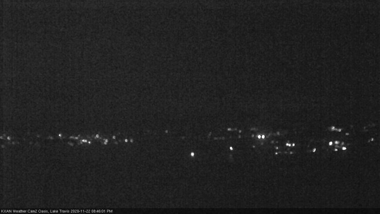 Lake Travis webcam, November 22, 2020 8:45 PM CT