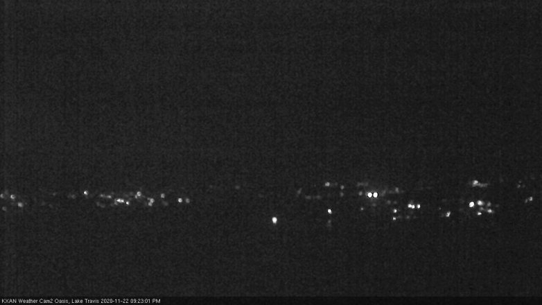 Lake Travis webcam, November 22, 2020 9:25 PM CT