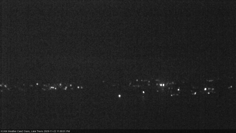 Lake Travis webcam, November 22, 2020 11:00 PM CT