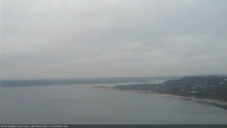 Lake Travis webcam, November 23, 2020 9:45 AM CT
