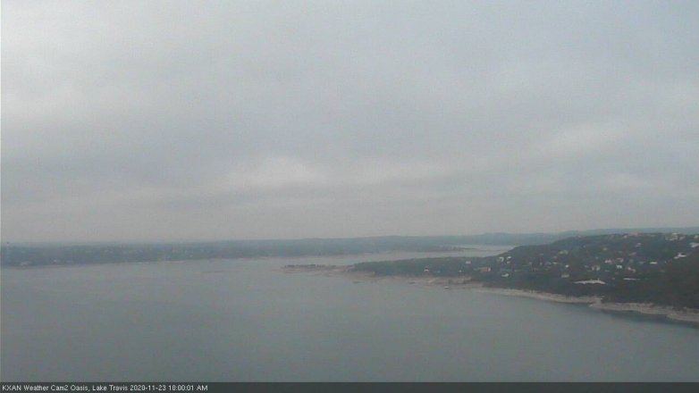 Lake Travis webcam, November 23, 2020 10:00 AM CT