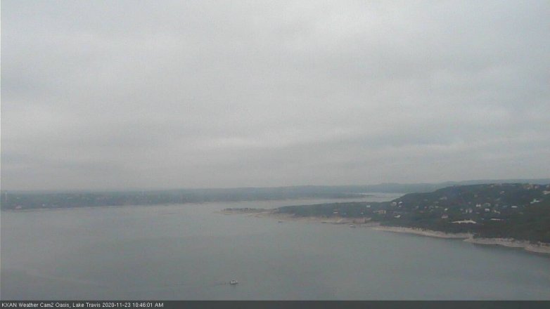 Lake Travis webcam, November 23, 2020 10:45 AM CT