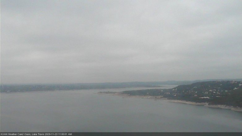 Lake Travis webcam, November 23, 2020 11:00 AM CT