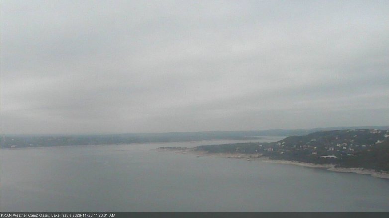 Lake Travis webcam, November 23, 2020 11:25 AM CT