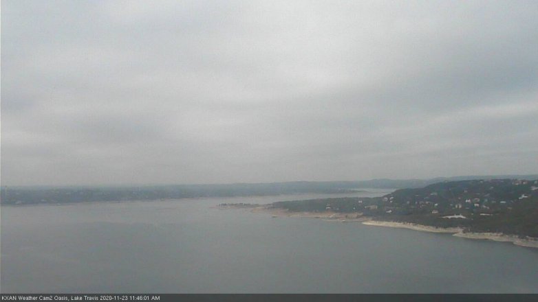 Lake Travis webcam, November 23, 2020 11:45 AM CT
