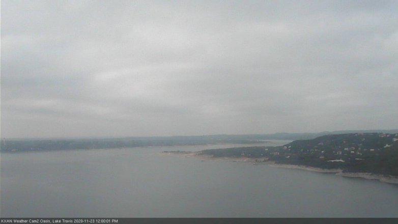 Lake Travis webcam, November 23, 2020 12:00 PM CT