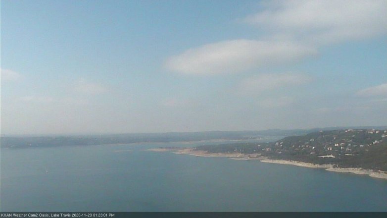 Lake Travis webcam, November 23, 2020 1:25 PM CT
