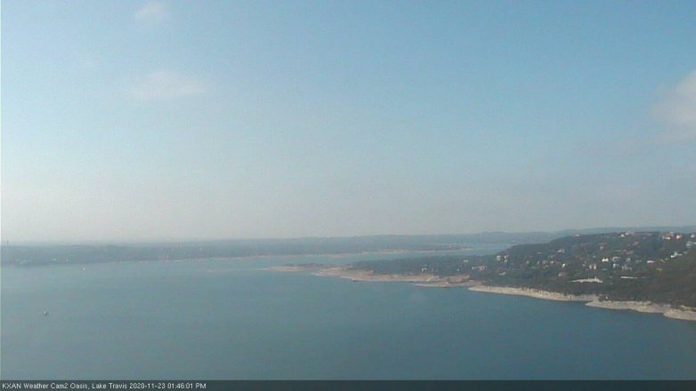 Lake Travis webcam, November 23, 2020 1:45 PM CT