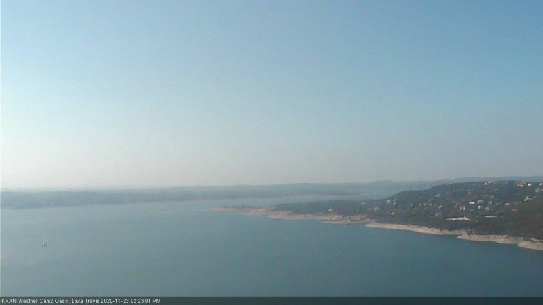 Lake Travis webcam, November 23, 2020 2:25 PM CT