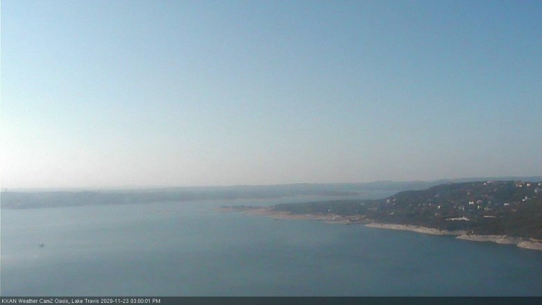 Lake Travis webcam, November 23, 2020 3:00 PM CT