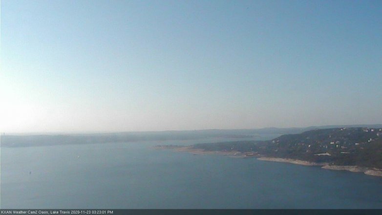 Lake Travis webcam, November 23, 2020 3:25 PM CT