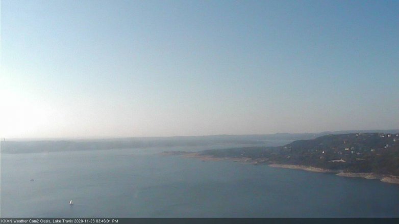 Lake Travis webcam, November 23, 2020 3:45 PM CT