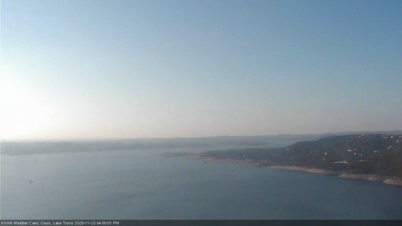 Lake Travis webcam, November 23, 2020 4:00 PM CT