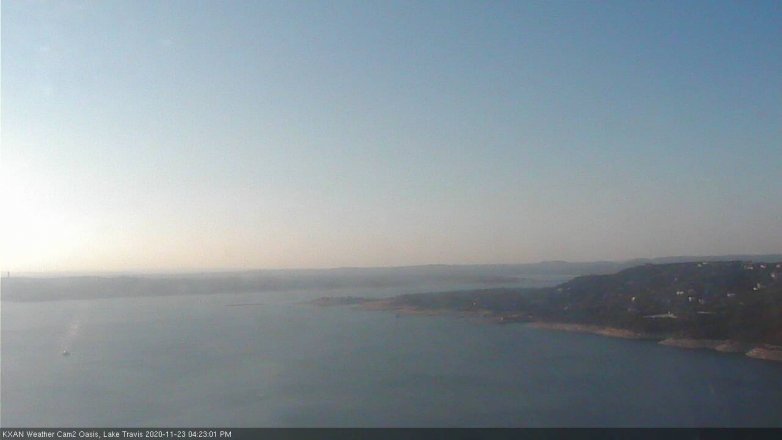 Lake Travis webcam, November 23, 2020 4:25 PM CT