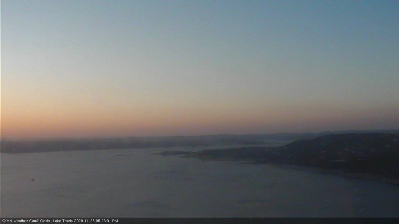 Lake Travis webcam, November 23, 2020 5:25 PM CT