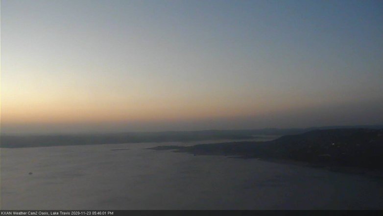 Lake Travis webcam, November 23, 2020 5:45 PM CT
