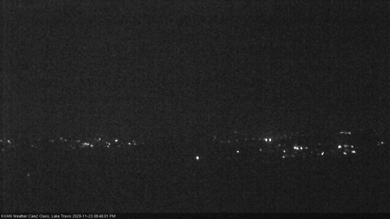 Lake Travis webcam, November 23, 2020 8:45 PM CT