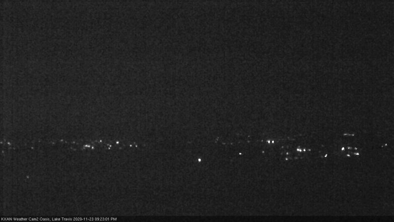 Lake Travis webcam, November 23, 2020 9:25 PM CT