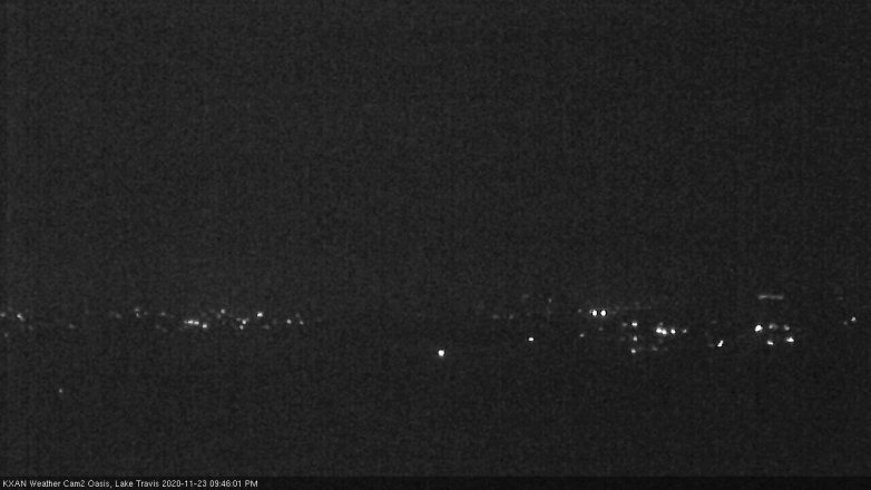 Lake Travis webcam, November 23, 2020 9:45 PM CT