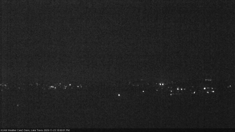Lake Travis webcam, November 23, 2020 10:00 PM CT