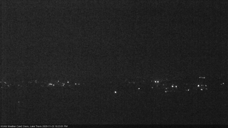 Lake Travis webcam, November 23, 2020 10:25 PM CT