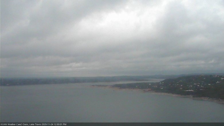 Lake Travis webcam, November 24, 2020 12:00 PM CT